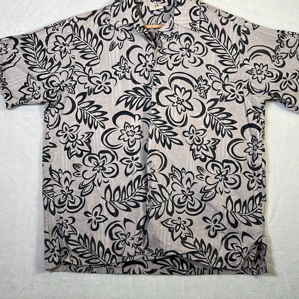 Vintage Hawaiian Go Barefoot short sleeve Button‎ up Shirt USA Made - Mens Large